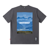 Men T Shirt Letter Print Short-Sleeve T-shirt Men's Loose Couple Casual All-Matching