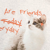 Men Hoodie Animal Cat Printing Sweatshirt