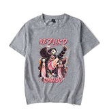 Hot Anime Kamado Nezuko Print T-shirt Women Summer