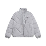 Men Cotton Mixed Jacket Coat Irregular Men Winter Embroidery Loose Cotton Jacket Coat