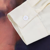 Men Long Sleeved T Shirt Printed Long Sleeve Shirt Men's Ins Loose Casual Portrait