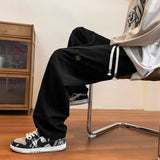 Men Sweatpants Workwear Pants Men's Autumn and Winter Leisure Straight Wide-Leg Pants