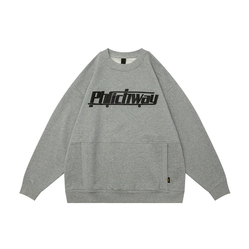 Unisex Hoodie Retro Crew Neck Pullover Sweatshirt Men's Top Autumn and Winter