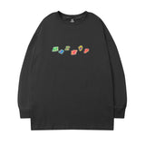 Men Long Sleeve Shirt Long Sleeve T-shirt Men and Women Couple Hip-Hop Street round Neck