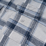 Men Long Sleeved T Shirt Plaid Shirt Men Long Sleeve Loose-Fitting Shirt Coat Casual Polo Collar