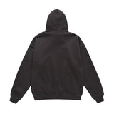 Men Fleece Lined Hoodie Autumn and Winter Hooded Sweater Male Letter Printed Long Sleeve Loose Pullover