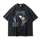 CHOSO T-shirts Hip Hop Vintage Washed Anime