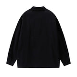 Men Long Sleeved T Shirt Printed Long Sleeve Shirt Men Spring and Autumn Loose Casual Outerwear Coat Shirt