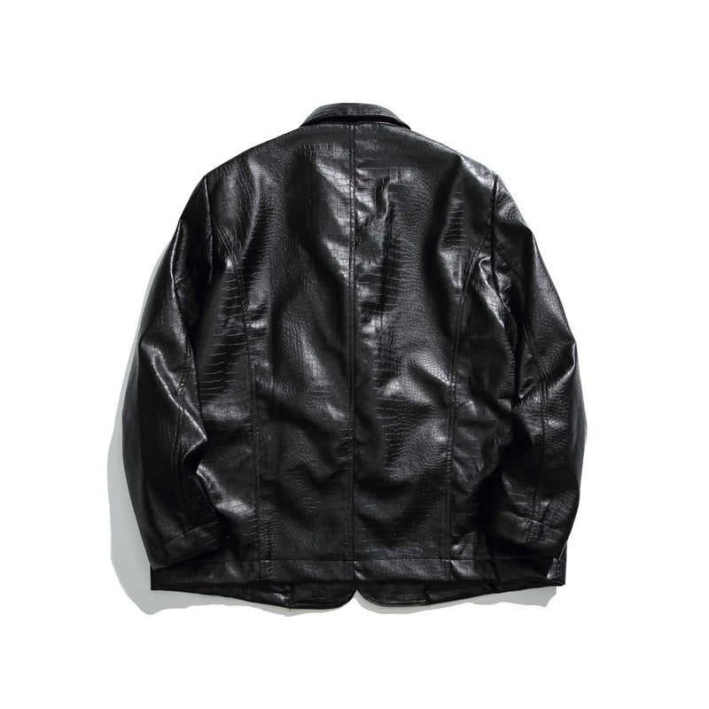 Unisex Jacket Autumn Retro Loose Leather Coat