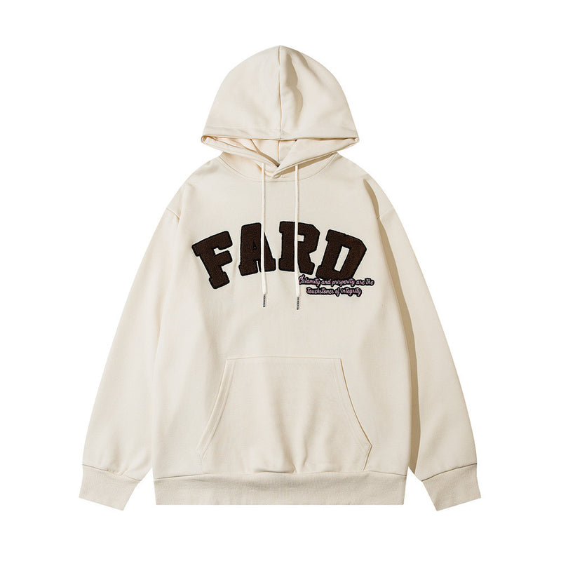 Men Hoodie Hooded Men Loose Pullover Outerwear Vibe Embroidery