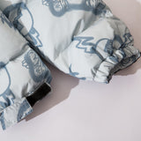 Men Cotton Padded Jacket Coat Printed Stitching Cotton Coat Jacket Men's Ins Loose down Jacket Cotton-Padded Jacket