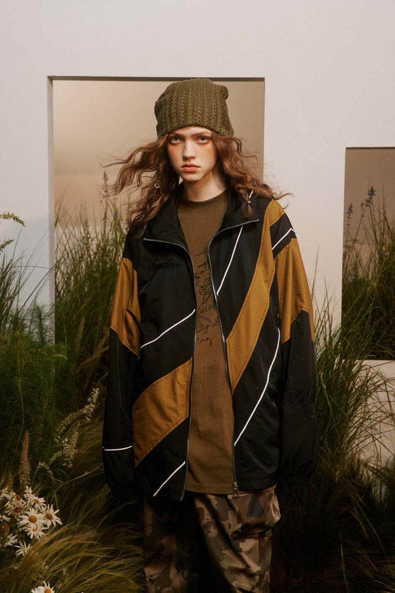 Unisex Jacket Autumn Stitching Sports Coat Women's Clothing