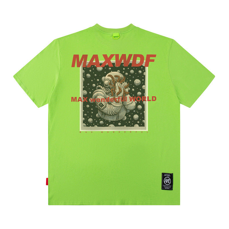 Men T Shirt Fashion Brand Men's Short-Sleeved T-shirt All-Match Loose