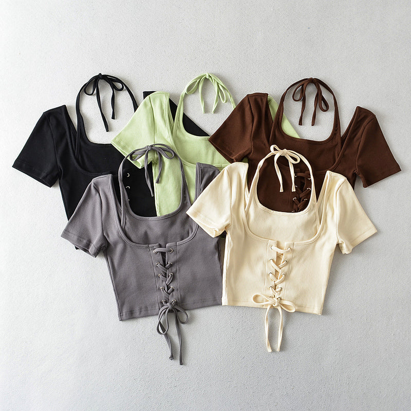 Women's T-Shirt Short-Sleeved T-shirt Women's Summer Slimming Top