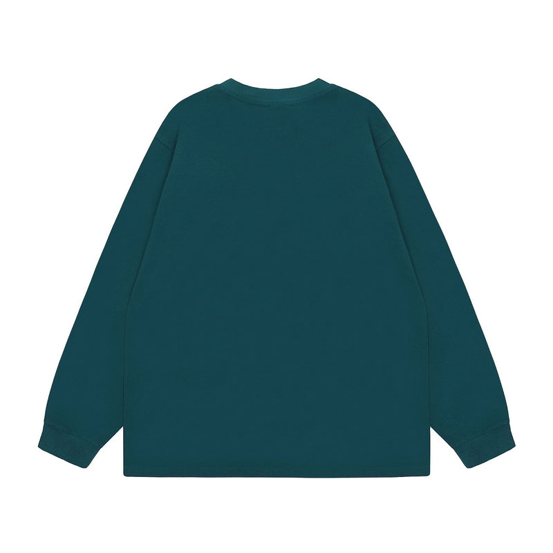 Men Long Sleeve Shirt Hiphop Casual Long Sleeve T-shirt Men's and Women's Bottoming Shirt