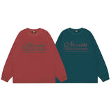 Men Long Sleeve Shirt Couple Long Sleeve T-shirt Men and Women Ins Idle Style All-Match Loose