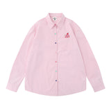 Men Long Sleeved T Shirt Embroidered Long Sleeve Shirt Boys All-Matching Casual Ruffle Handsome Loose Spring and Autumn