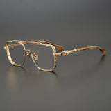 CHH Chrome Hearts Glasses Versatile pure titanium square frame sunglasses frame large face myopia glasses frame