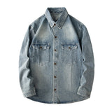 Graffiti Bomber Jacket Autumn Shirt Long Sleeve Loose-Fitting Shirt