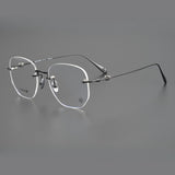 CHH Chrome Hearts Glasses Ultra-light pure titanium high-end rimless glasses frame