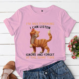 2024Am Always Multitasking Cute Cat Women Tshirts Summer