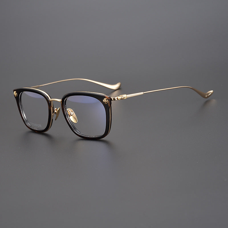 CHH Chrome Hearts Glasses engraved gold rim glasses frame Versatile vintage myopia glasses frame
