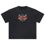 Harajuku Washed Tshirt Hip Hop Streetwear Japanese Anime
