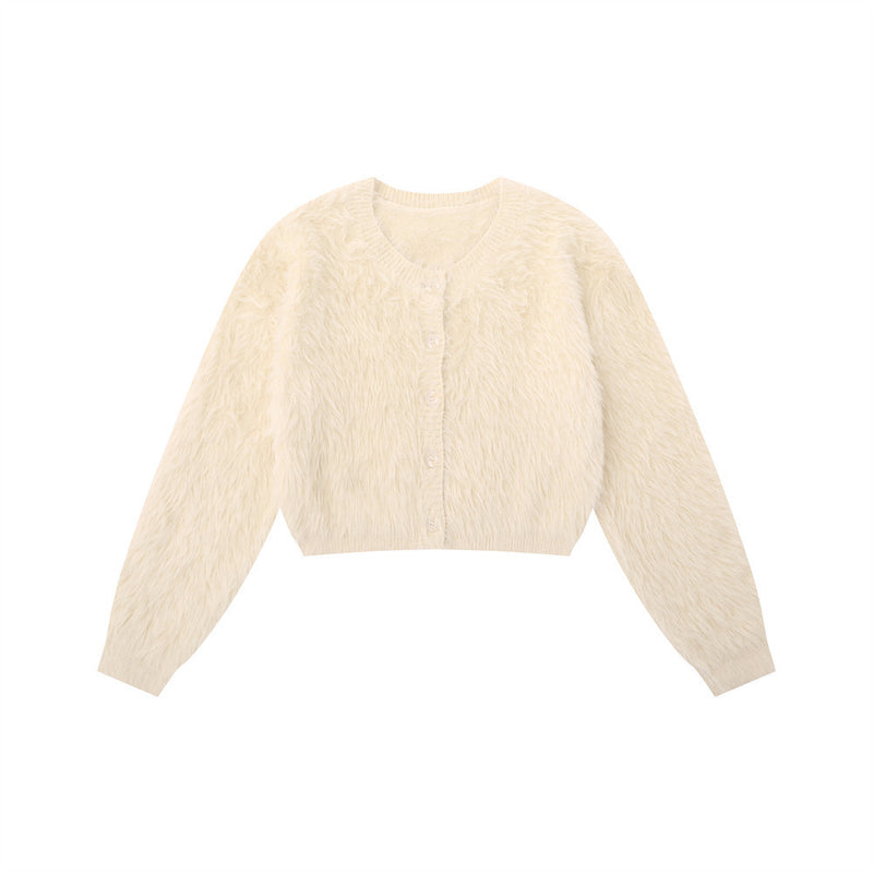 Women Sweater Solid Color Sweater Loose Autumn and Winter Sweater Coat