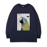 Men Long Sleeve Shirt Autumn Crew Neck Long Sleeve T-shirt Men and Women Street Hip Hop Couple