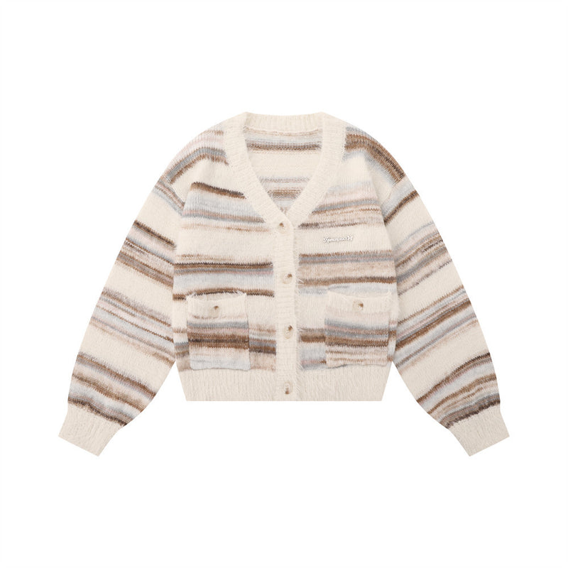 Women Sweater Loose Casual Street Long Sleeve Button Cardigan Sweater