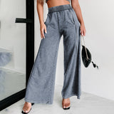 Women Cargo Pants Autumn Loose Casual Solid Color Casual Pants