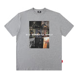 Men T Shirt West Coast T-shirt Letter Print Short-Sleeve Male Loose