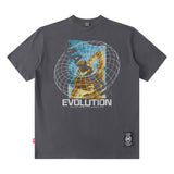 Men T Shirt Hip-Hop Fashionable Brand Vintage Pop Print Summer Short Sleeve T-shirt Men