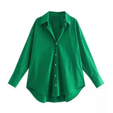 Women T-Shirt Spring Loose Casual Shirt Long Sleeve