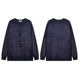 Men Long Sleeve Shirt Old Vintage Long Sleeve T-shirt Men and Women Idle Style