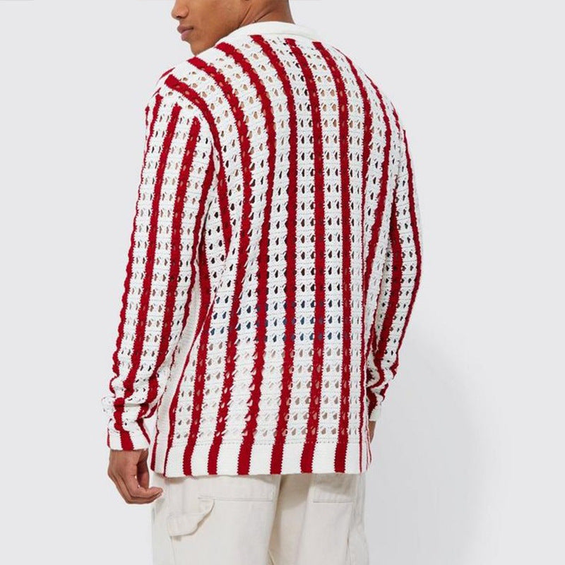 Men Sweater Coat Knitted Sweater Men's Top