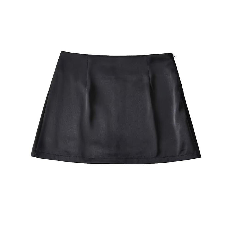 Women Skirt Summer Solid Color Short Hot Girl Skirt