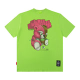Men T Shirt Vintage Print Short Sleeves T-shirt Men and Women Couple Casual Loose