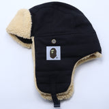 Bathing Ape Hat Thickened Fleece Cold Protection Warm Ear Protection