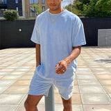 Men Co-Ords Sports Men's Suit Printed T-shirt Summer Casual