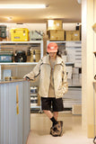 Unisex Jacket Autumn Zipper Contrast Color Jacket Coat Women's Clothing