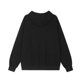 Men Hoodie Flocking Embroidery Five-Pointed Star Hooded Loose Sweater