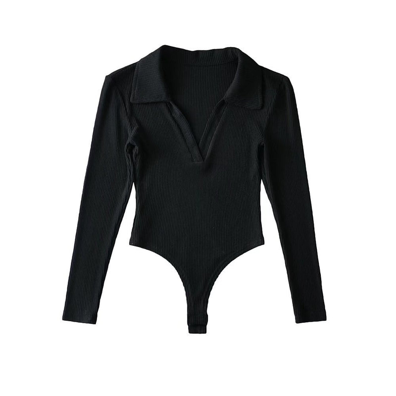 Women T-Shirt V-neck Long-Sleeved T-shirt Bottoming Top