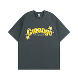 Men T Shirt Sweet Cool Letter Towel Embroidery Couple Casual All-Match Short-Sleeved T-shirt