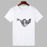 New T-shirt female Mermaid Printed Harajuku T shirt Women
