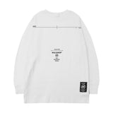 Men's Long Sleeve Shirt Long Sleeve T-shirt Men's Autumn Letter Print Loose round Neck