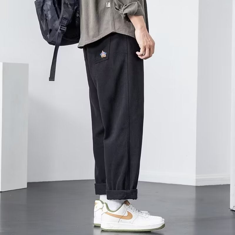 Men Sweatpants Summer Casual Pants Men's Baggy Straight Trousers Men's Loose Pants
