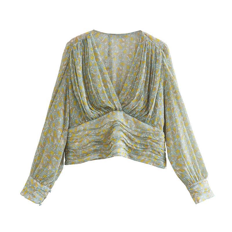 Women T-shirt Fall Women's Clothing Printed Shirt Long Sleeve