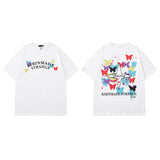 Men T Shirt Printed Short Sleeve Men's and Women's Loose Vintaget T-shirt