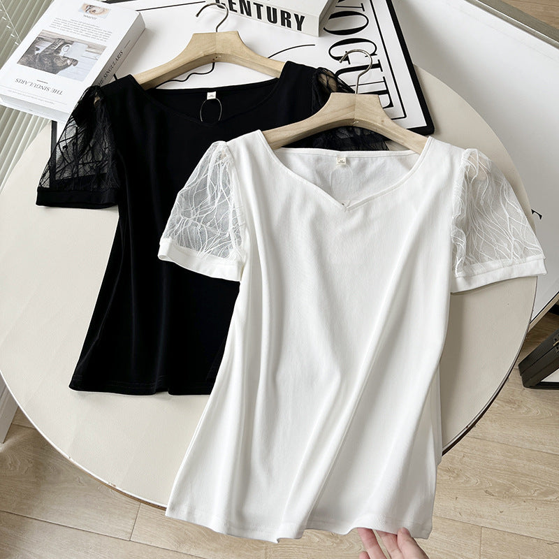 Women T-Shirt Summer T-shirt Women's Short-Sleeved Bottoming Shirt Top Spring and Summer